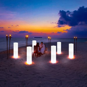 outdoor waterproof garden light festival party event wedding led decorative floor lamps rainbow color square column light