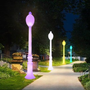 Waterproof Outdoor Modern Solar Garden Decoration Led Lamp Post