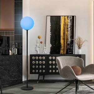 Modern RGB floor lamp with dimmer for living room bedroom hotel study decor dimmable  floor lamp with remote control